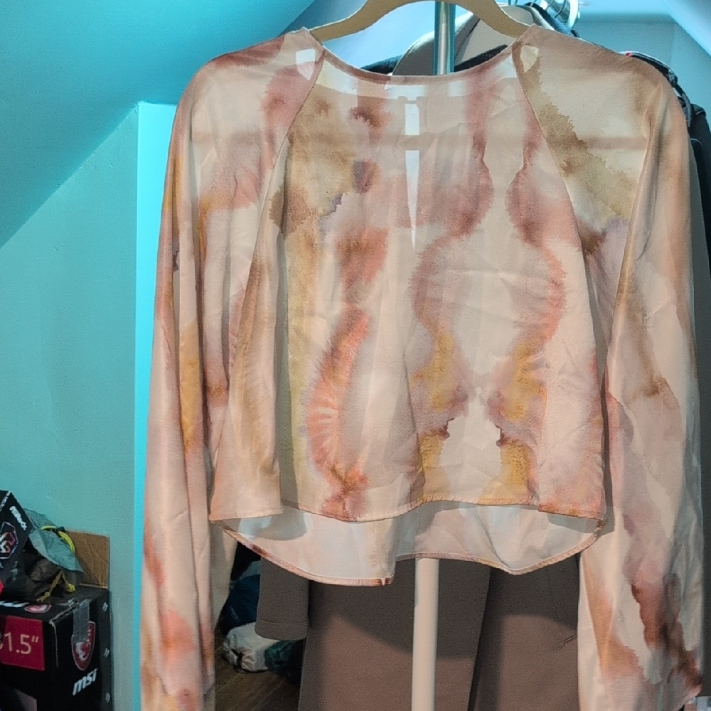 Elegant Tie-Dye Women's Top